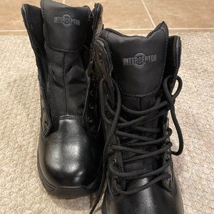 Interceptor Men's Guard Zippered Ankle High Work Boots